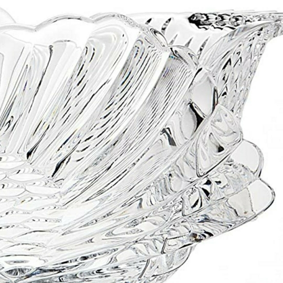 Shannon Godinger Crystal Swan Bowl centerpiece dish bowl clear - Picture 3 of 15